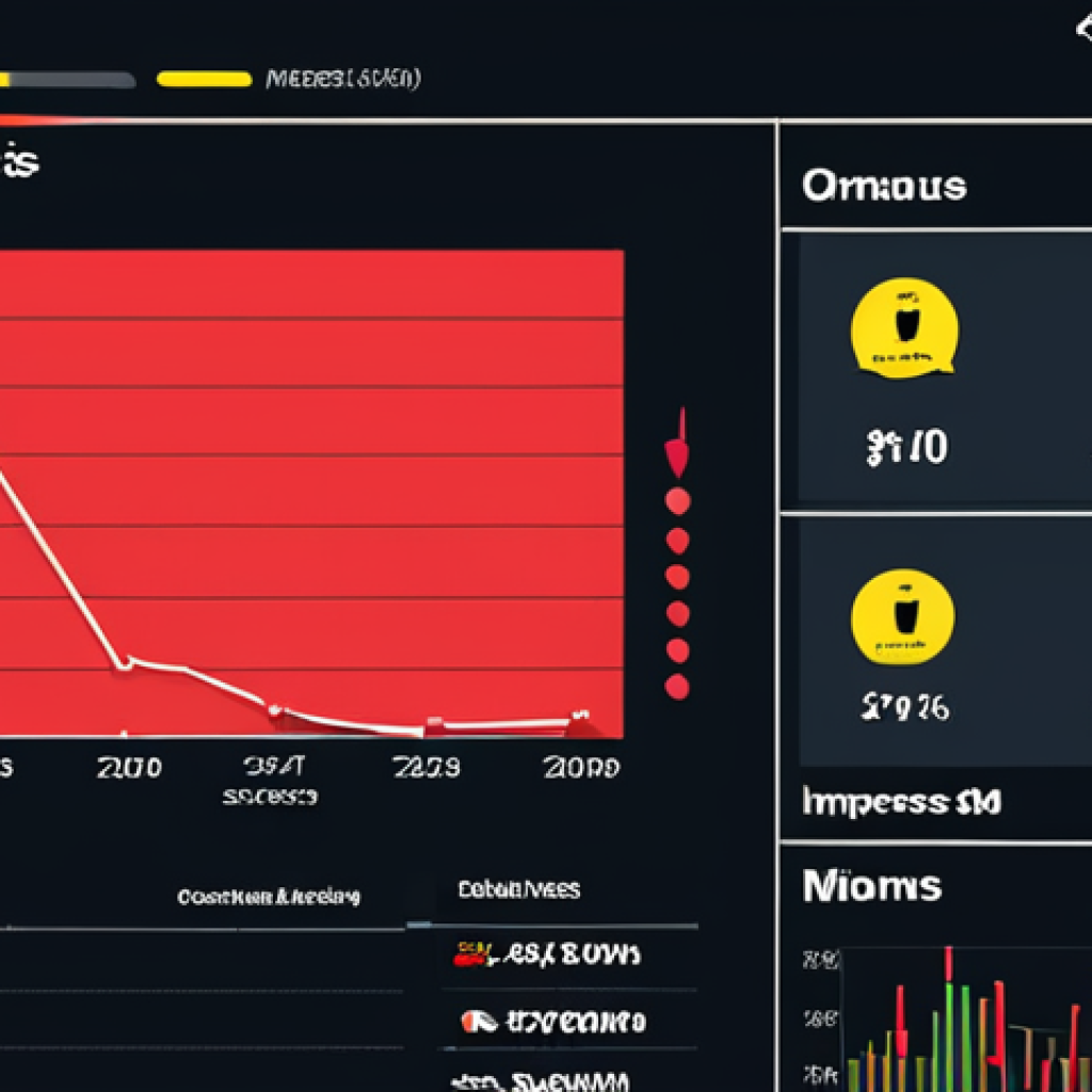 **A vibrant, split digital dashboard. On the left, 'vanity metrics' are shown as chaotic, overwhelming numbers (e.g., millions of likes, impressions) swirling aimlessly, with a metaphorical digital Ferrari struggling to move. On the right, 'true economic value' is represented by clear, upward-trending financial graphs (profit, revenue, ROI), linked to a sleek digital Ferrari winning a race. The scene emphasizes the contrast between superficial data and tangible business success in digital marketing.**