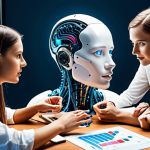 **

Prompt: "A visually striking image representing the fusion of Artificial Intelligence (AI) and human creativity in marketing. Show a diverse team of marketing professionals collaborating with advanced AI technology, brainstorming innovative ideas, and analyzing data. The style should be modern, vibrant, and forward-looking, reflecting the evolving landscape of marketing."

**