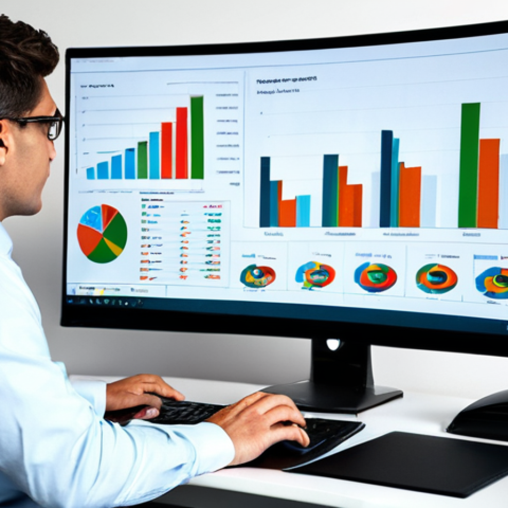 **
"A professional marketing analyst, fully clothed in appropriate business attire, working at a desk with charts and graphs displayed on a computer screen, analyzing advertising data, safe for work, perfect anatomy, natural proportions, well-formed hands, modern office environment, family-friendly, professional."
**
