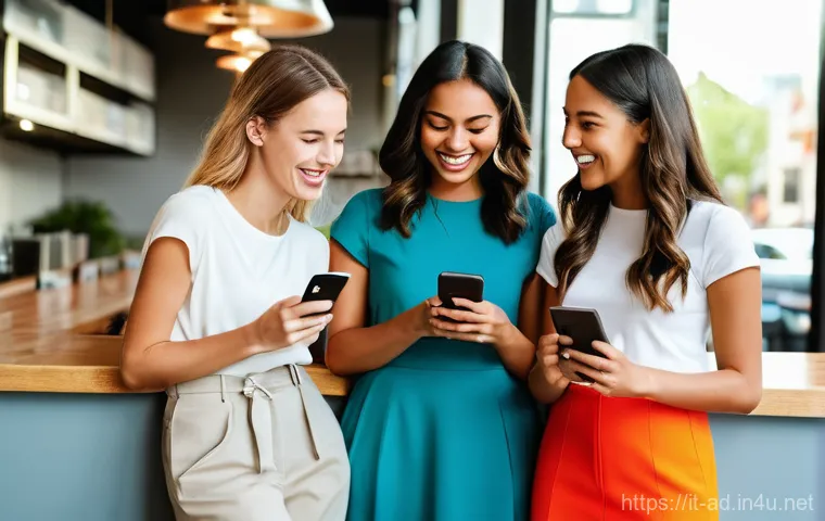 광고홍보사와 소비자 중심 미디어 광고 - **Prompt: Personalized Digital Shopping Experience**
    "A stylish young woman, approximately 28 ye...