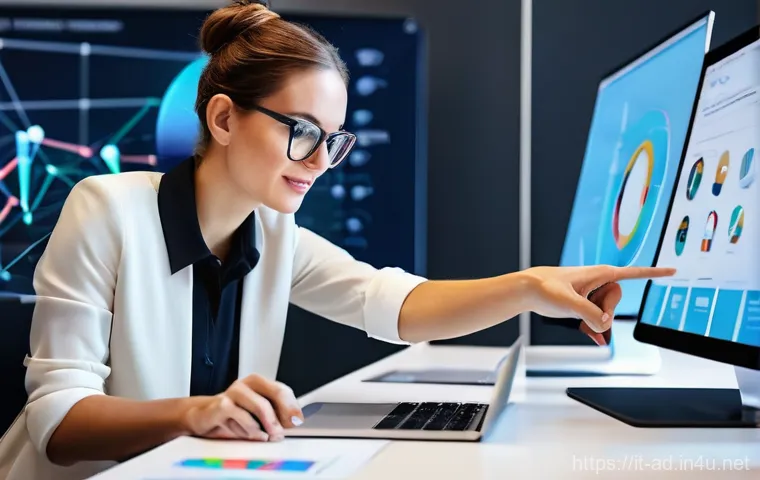 광고홍보사와 옴니채널 광고 캠페인 - **Prompt 1: The Digital Marketing Strategist in Action**
    "A visually striking and modern office ...