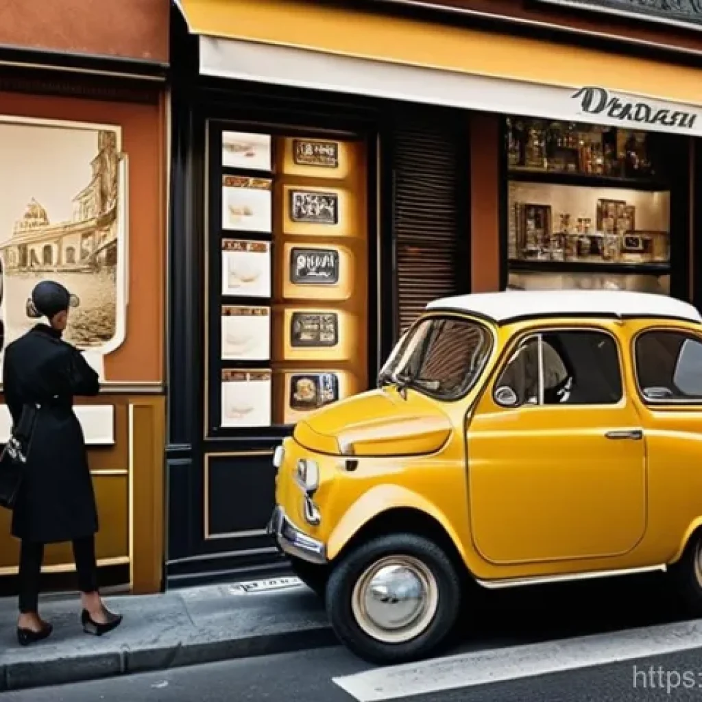 광고홍보 기초 이론 이해하기 - **Prompt: The Evolution of Advertising**
    "A vibrant, composite image depicting a bustling Italia...