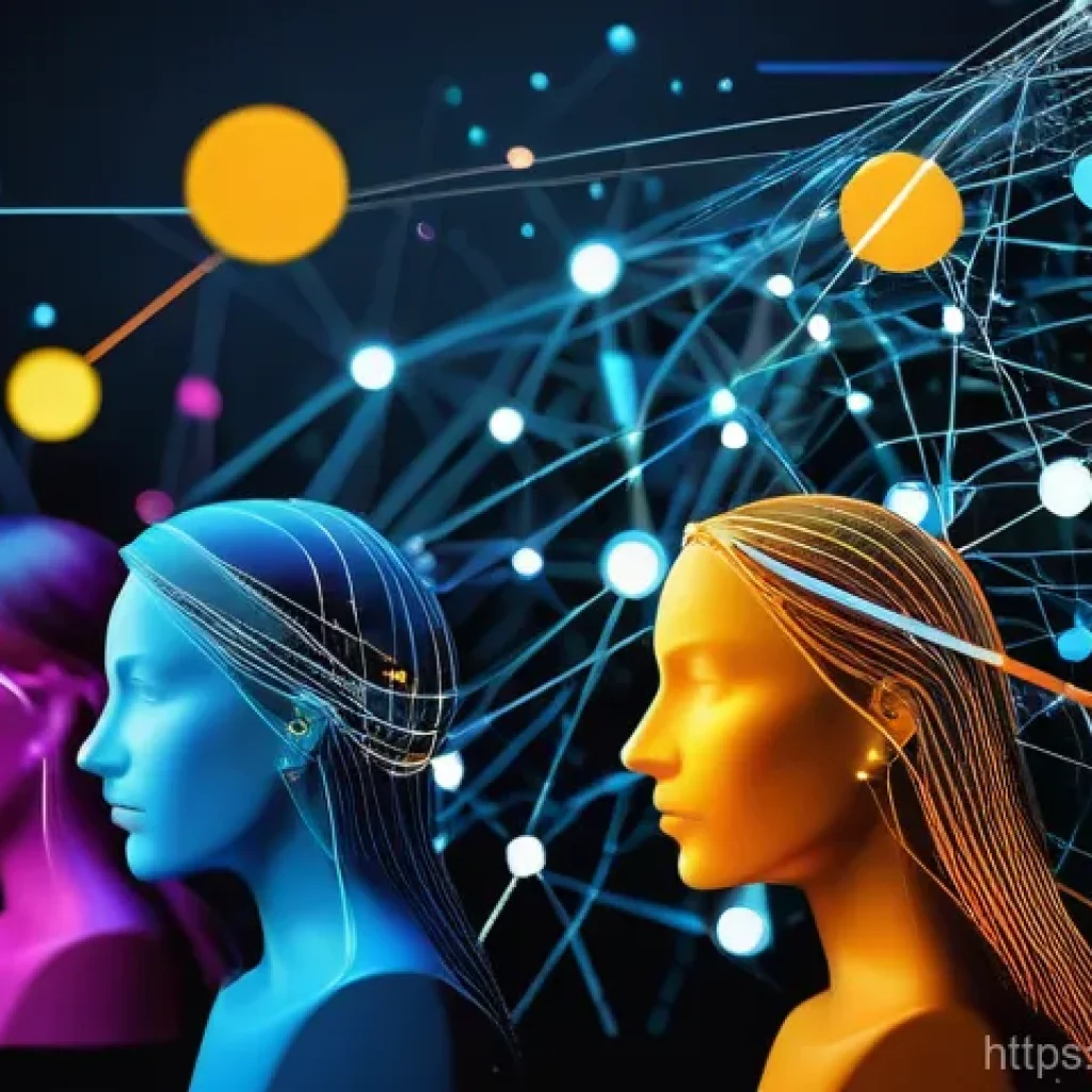 광고홍보사와 브랜드 전략 컨설팅 - **Prompt:** A dynamic, visually striking image of a vibrant, interconnected network of ideas and mes...
