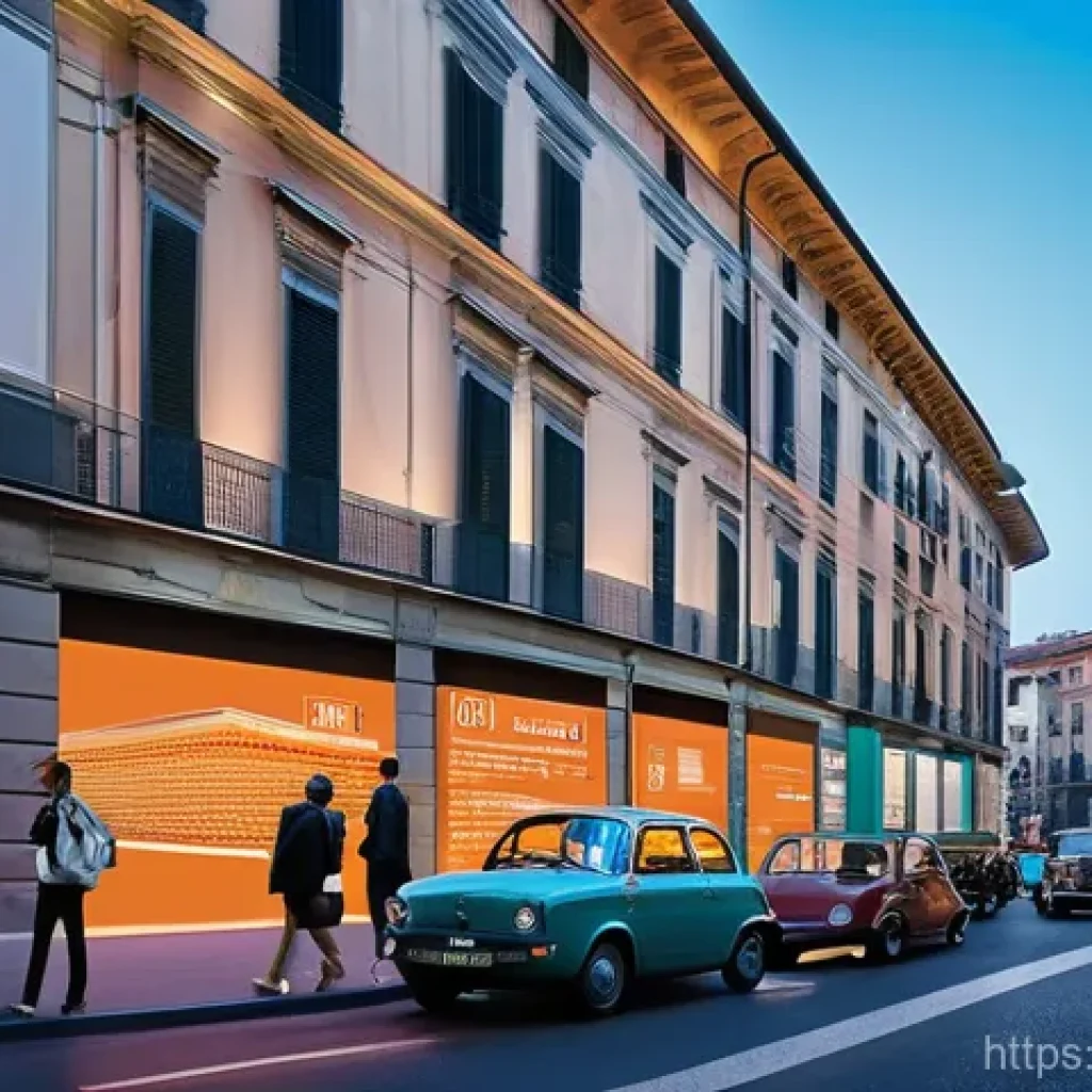 광고홍보사와 성공적인 광고 구성 요소 - **Prompt: The Dynamic Advertising Landscape in an Italian Metropolis**
    "A vibrant, wide-angle sh...
