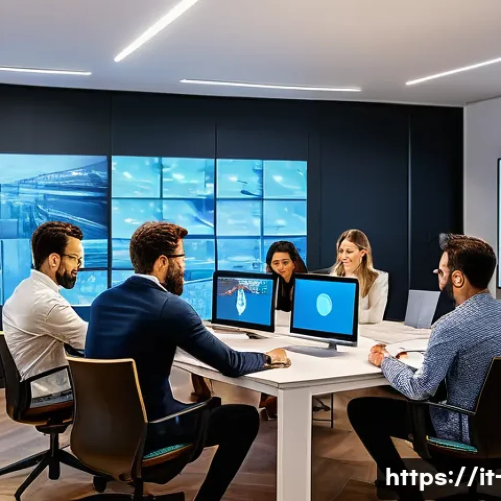 광고홍보사와 비즈니스 중심 디지털 광고 - A vibrant, modern Italian digital marketing agency office, filled with natural light. A diverse team...