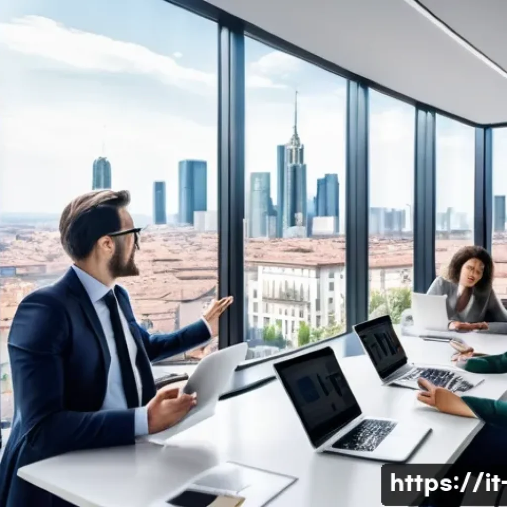 광고홍보사와 효과적인 미디어 광고 캠페인 - A modern marketing team in a bright, stylish office brainstorming around a large digital dashboard d...