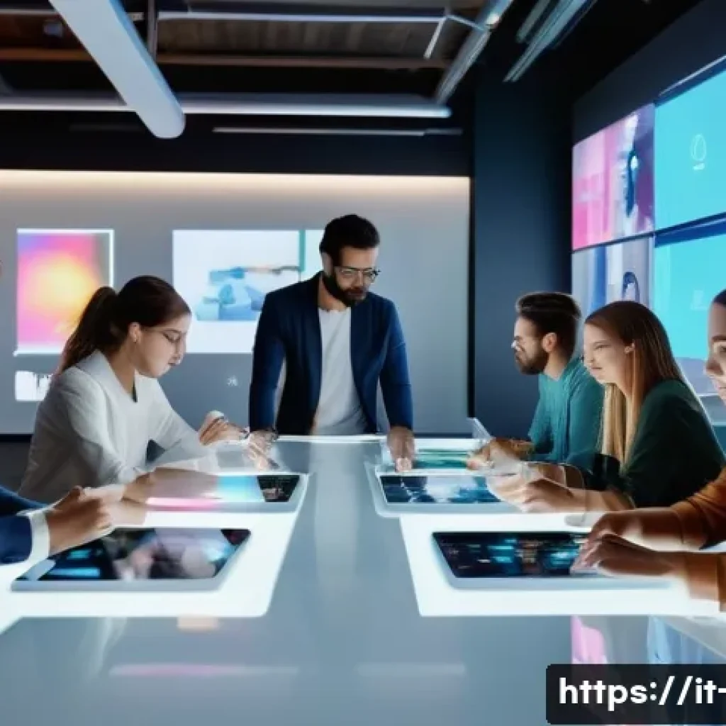 광고홍보사와 혁신적 광고 기획 사례 - A modern advertising agency office scene showcasing a diverse team of creatives and marketers collab...