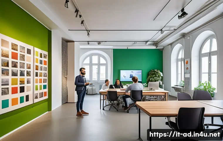 광고홍보사와 감성 광고의 효과 - A vibrant advertising agency office in Milan filled with creative professionals brainstorming emotio...
