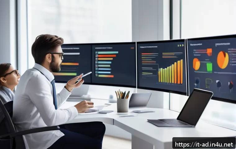 광고홍보사와 온라인 캠페인 기획 - A modern Italian digital marketing office scene showing a diverse team of professionals analyzing da...